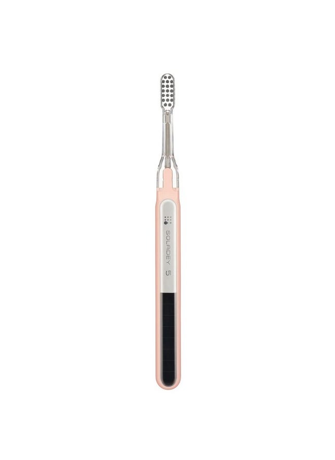 Soladey - Soladey5 Ionic Toothbrush, Pink, Large Solar Panels and TiO2 Semiconductor, You can Brush Without Toothpaste - Image 1