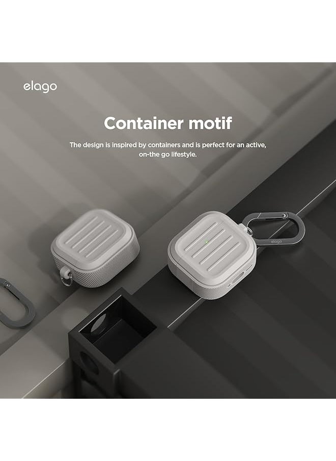 Elago - Armor Hang Compatible With Airpods 4 Case Cover 2024 With Carabiner Stone - Image 1