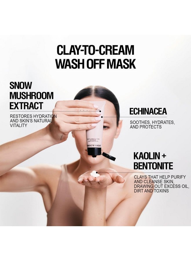 قناع تجديد البشرة من Grown Alchemist - قناع طيني للتنظيف العميق للوجه بمكونات طبيعية غنية بفيتامينات A وE وD - منتج للعناية بالبشرة للحصول على بشرة مشدودة وناعمة وموحدة اللون (75 مل) - Image 5