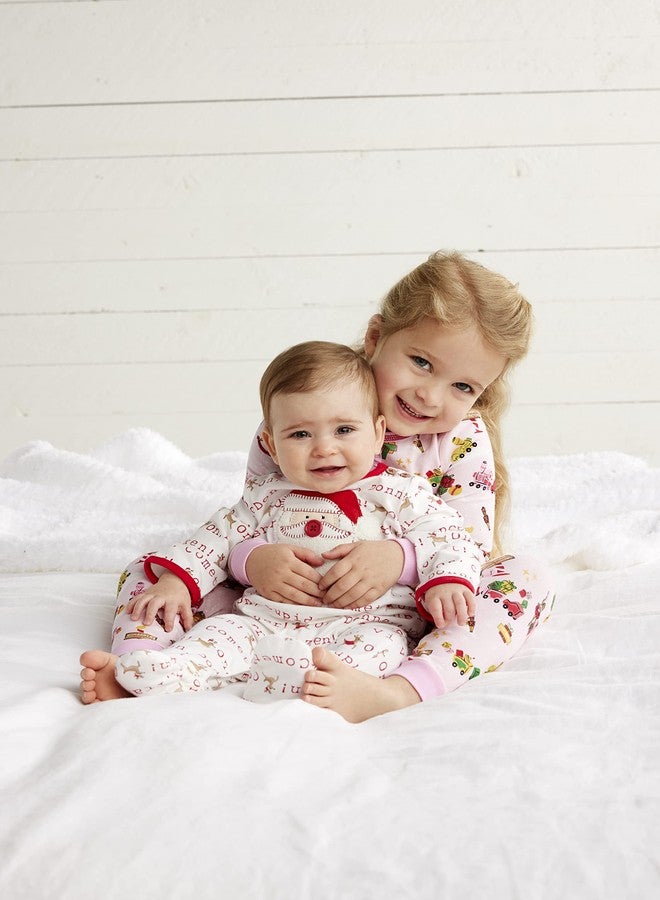 Mud Pie Baby Girl Christmas Pajama Set, Toyland 9-12 Months - Image 4