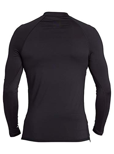Quiksilver mens All Time Long Sleeve Rashguard Upf 50 Sun Protection Surf Rash Guard Shirt, Black, Medium US - Image 2