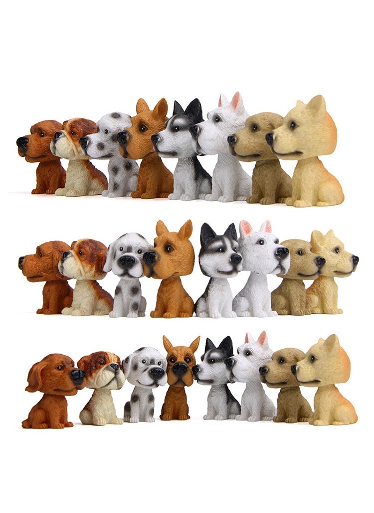 Generic Cartoon Creative Car Ornaments 8 Styles Dangling brown Schnauzer - Image 4