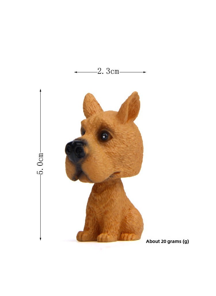 Generic Cartoon Creative Car Ornaments 8 Styles Dangling brown Schnauzer - Image 1