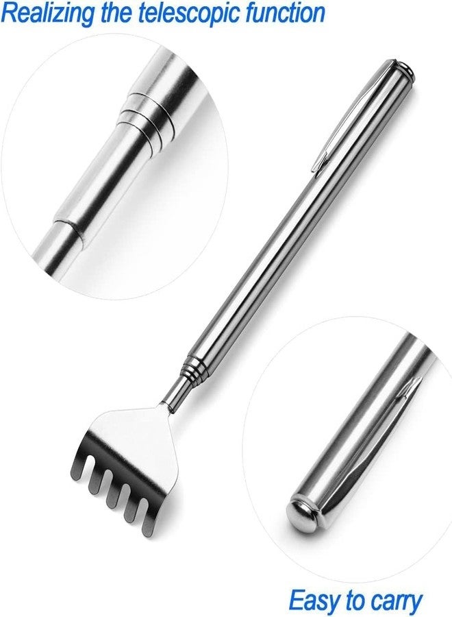 GOPAD Stainless Steel Back Scratcher | Extendable Telescopic Back Scratcher Stick | Portable Khujli Stick for Itching Relief & Body Acupressure | Adjustable Metal Itch Scratcher for Home, Office & Travel (2 Pack) - Image 2
