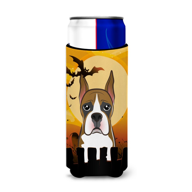 Caroline's Treasures ""Caroline's Treasures Halloween Boxer Michelob Ultra Koozies for Slim Cans  Multicolor""