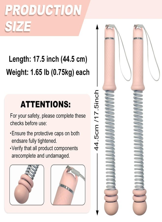 SHEEVONIX Adjustable Ropeless Battle Ropes for Home Gym, Heavy Duty Cordless Battle Rope 2-Pack with Non-Slip Spiral Handles, Weighted Ropeless Battle Ropes for Strength Training, HIIT Workout for Women & Men - Image 2