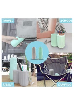 Oasisgalore Toothbrush Travel Case, Portable Travel Toothbrush Holder Case for Traveling, Home, School, Bathroom. (White)  - Image 2