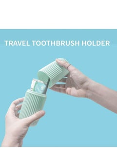 Oasisgalore Toothbrush Travel Case, Portable Travel Toothbrush Holder Case for Traveling, Home, School, Bathroom. (White)  - Image 3