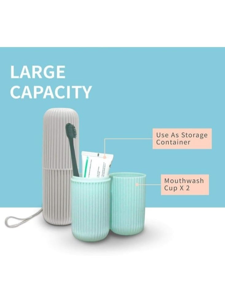 Oasisgalore Toothbrush Travel Case, Portable Travel Toothbrush Holder Case for Traveling, Home, School, Bathroom. (White)  - Image 4