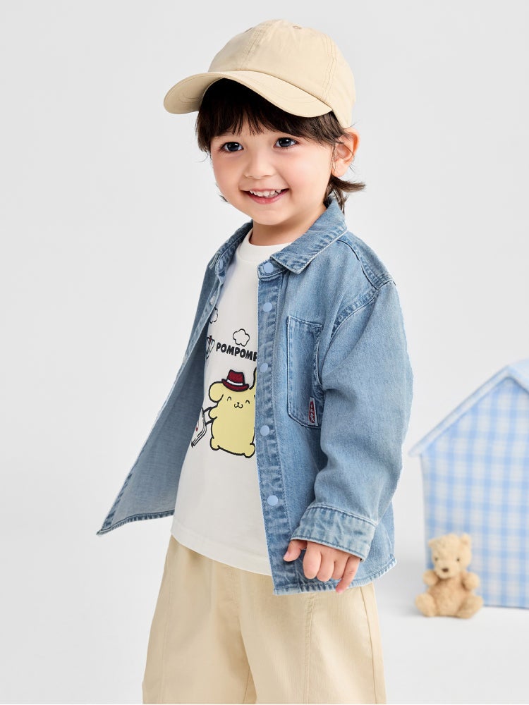 بالابالا قميص جينز بجيب أمامي للأولاد - Image 2