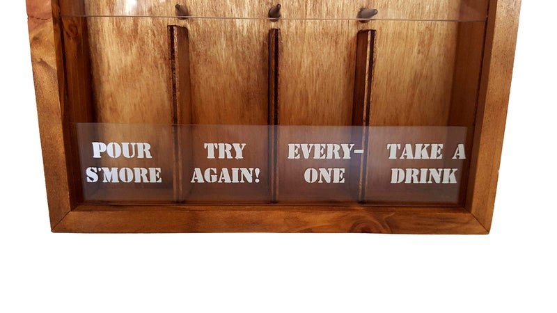 Dondor Tic Tac Toe Shot Glass Drinking Game, Beer Bottle Opener Cap Game, His & Hers Wine Cork & Beer Cap Shadow Box (BOTTLE CAP DROP) - Image 3