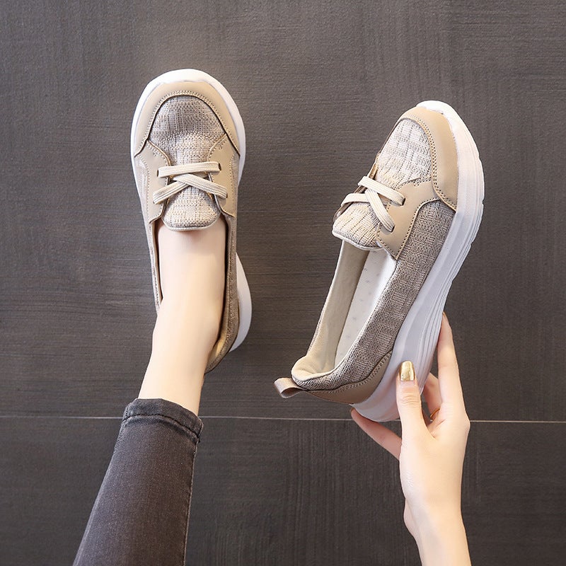 Leg Lazy Shoes Slip-on Cross-border Four Seasons Casual Women's Shoes 2023 New Style Mother's Shoes Low-top Flat Walking Shoes - Image 5