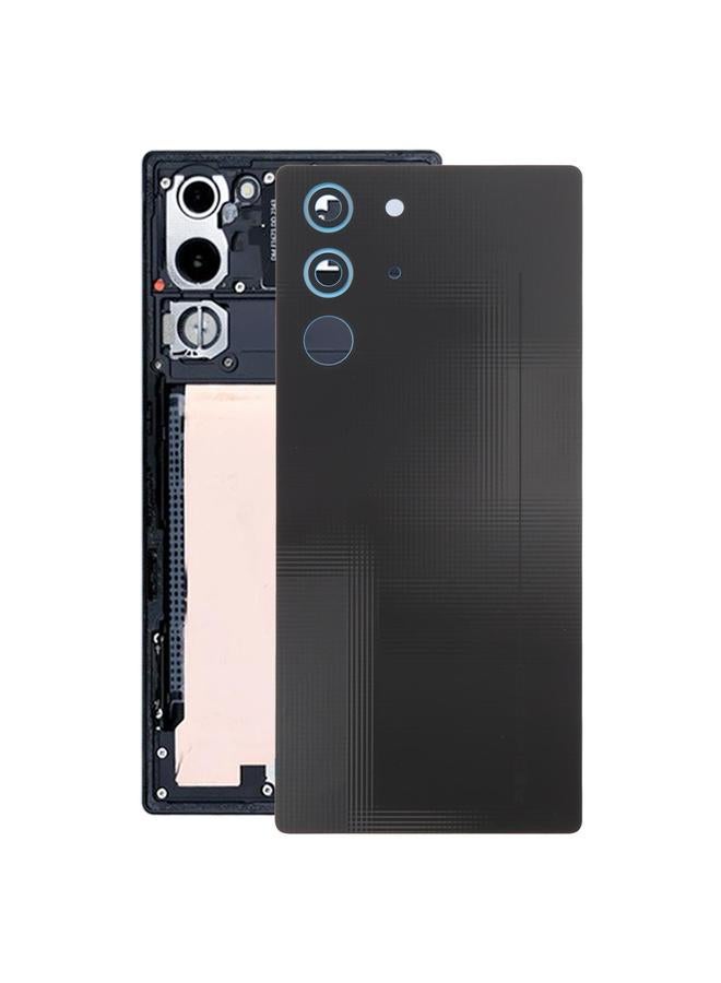 erorex For ZTE nubia RedMagic 10S Pro NX789J Original Glass Back Cover with Camera Lens(Black) - Image 1