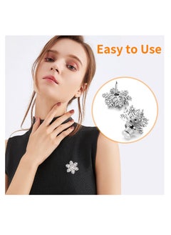 SYOSI 50PCS Locking Pin Backs Locking Pin Keepers Clasp, Metal Pin Locks Back for Brooches Enamel Lapel Pins  - Image 2