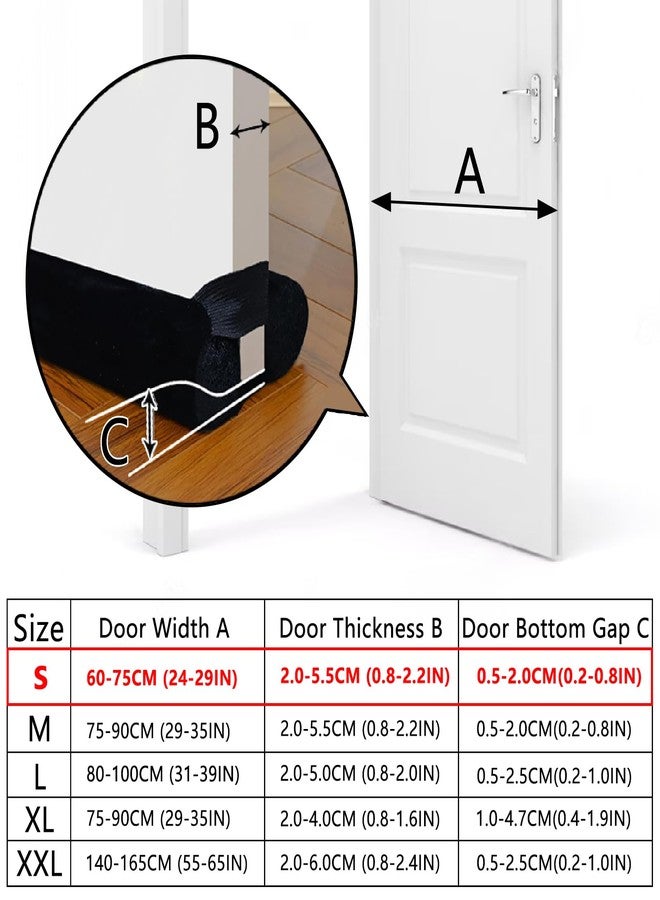 BKSAI Draught Excluder for Doors 60-100 cm Door Seal Bottom Without Gluing Residue Door Draught Stopper - Energy-Saving Soundproof Wind Stopper for Front Doors Seal Wind Protection - Image 2