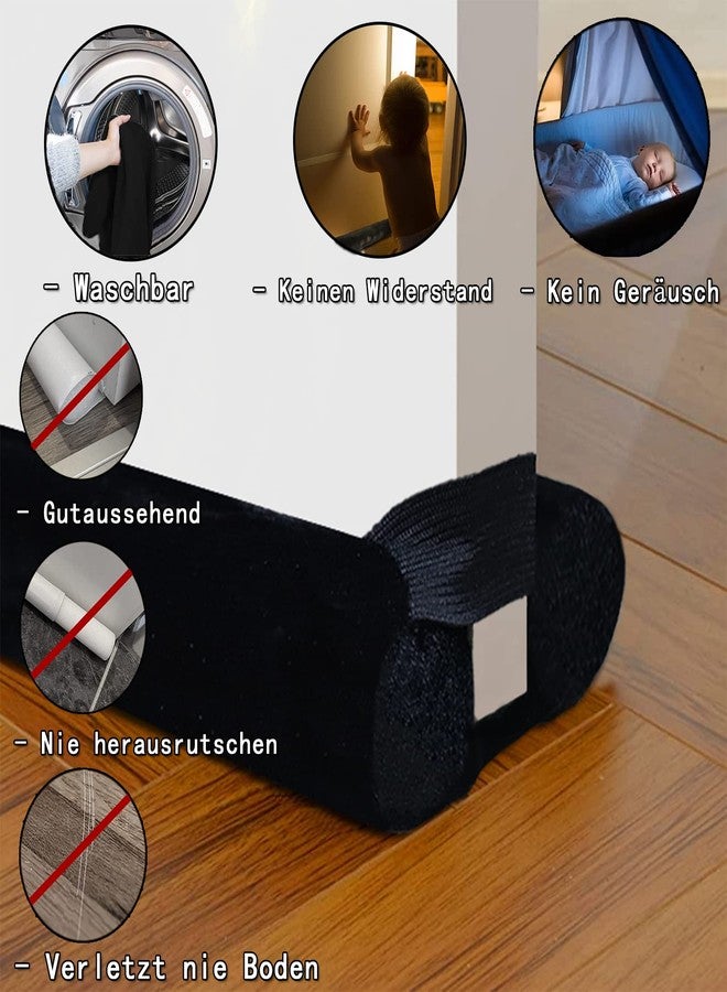 BKSAI Draught Excluder for Doors 60-100 cm Door Seal Bottom Without Gluing Residue Door Draught Stopper - Energy-Saving Soundproof Wind Stopper for Front Doors Seal Wind Protection - Image 4