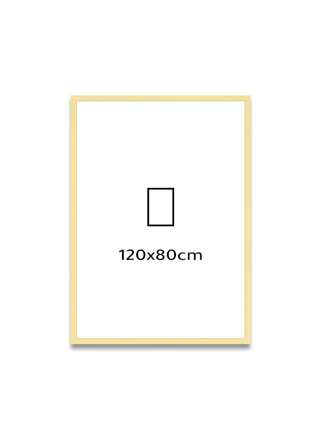 ماركتنا لوحة جدارية قماشية فنية لتزيين الحائط بتصميم إسلامي مع برواز ذهبي مجوف مقاس120x80سم قطعة واحدة - Image 5