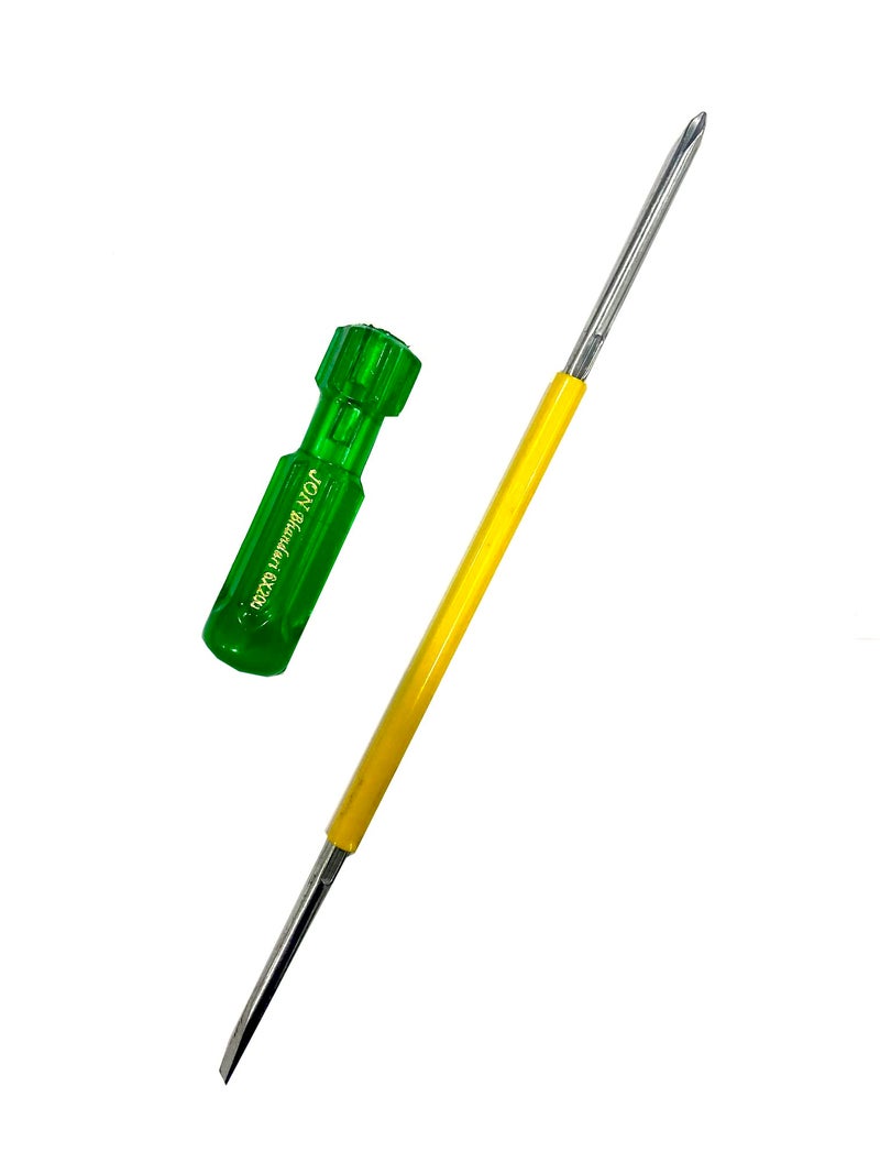 Jon Bhandari Tools Insulated Magnetic Two-in-One Screwdriver | Slotted & Phillips Head (6 x 200mm) | Heavy Duty, Shockproof Handle for Home & Electrical Use - Image 2