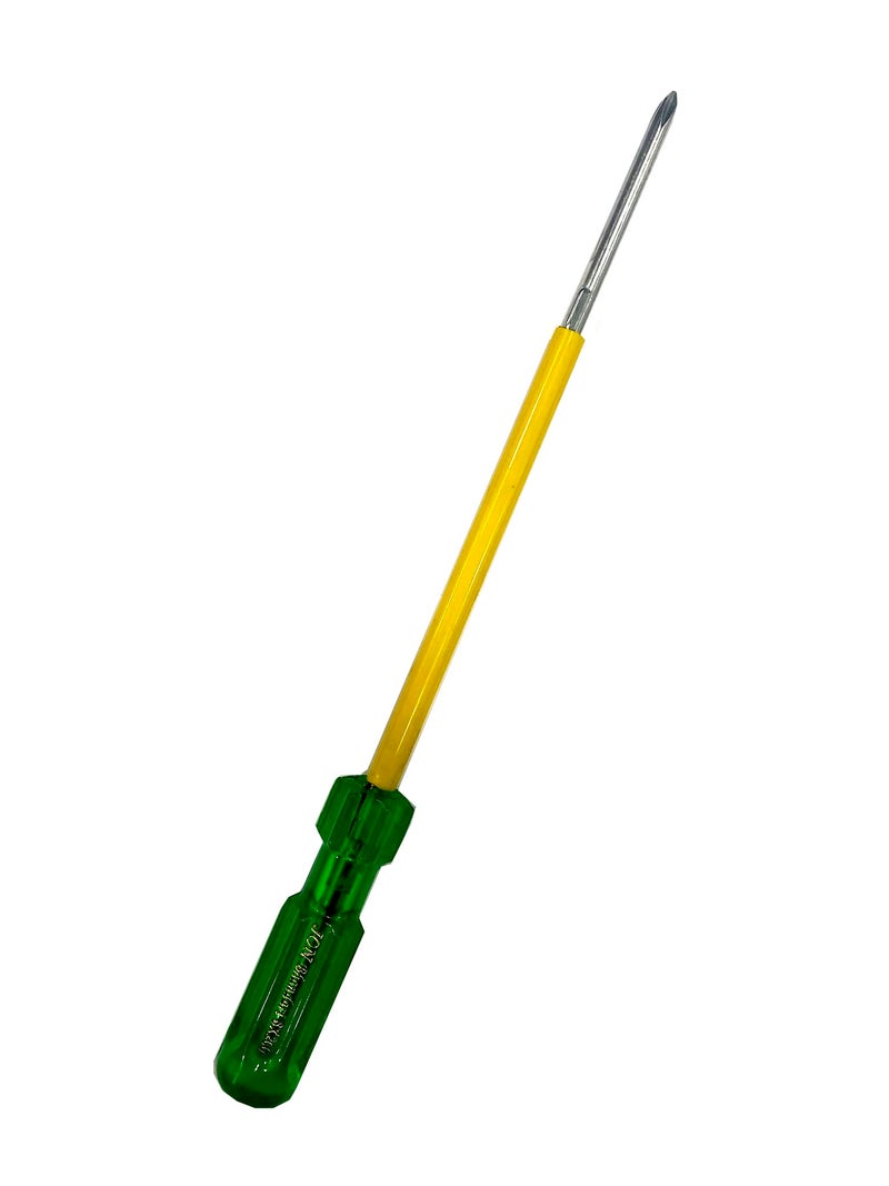 Jon Bhandari Tools Insulated Magnetic Two-in-One Screwdriver | Slotted & Phillips Head (6 x 200mm) | Heavy Duty, Shockproof Handle for Home & Electrical Use - Image 1