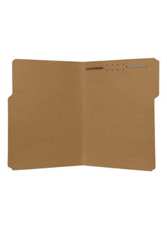 The File King Kraft File Folder | Single 2" Fastener Prong | Letter Size Box Of 50 | 1/3 Top Tab | Organize Medical Paperwork Patient Records And Legal Files  - Image 1