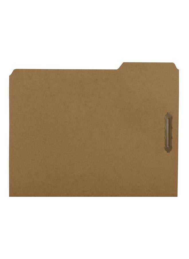 The File King - Kraft File Folder | Single 2" Fastener Prong | Letter Size Box Of 50 | 1/3 Top Tab | Organize Medical Paperwork Patient Records And Legal Files - Image 1