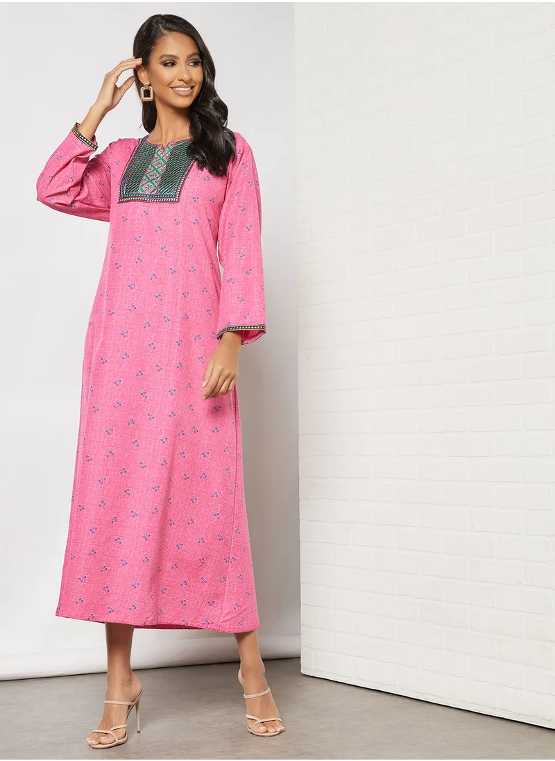 HANA & SARA All Over Printed Jalabiya