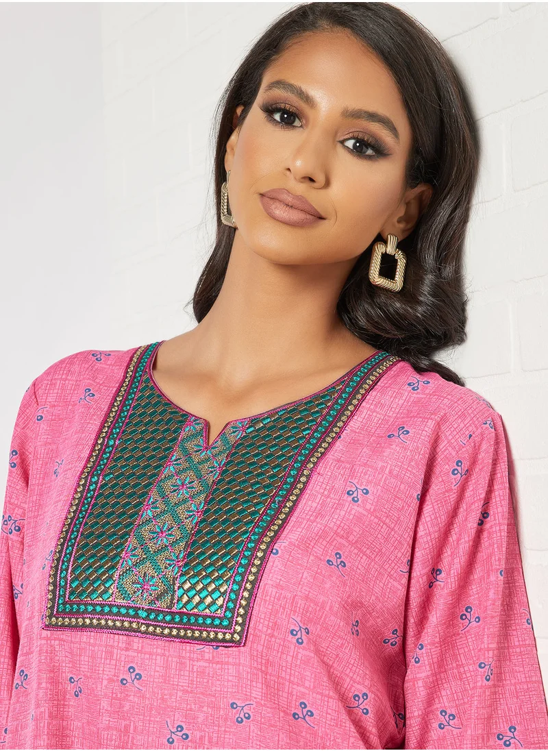 HANA & SARA All Over Printed Jalabiya