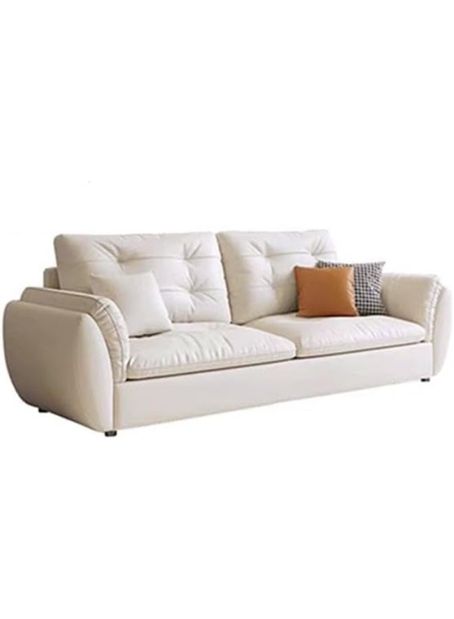 Comfynest Modern Pine Wood Sofa with Cotton-filled Shallow Seat and Tech Cloth SliPieceover  - Image 1