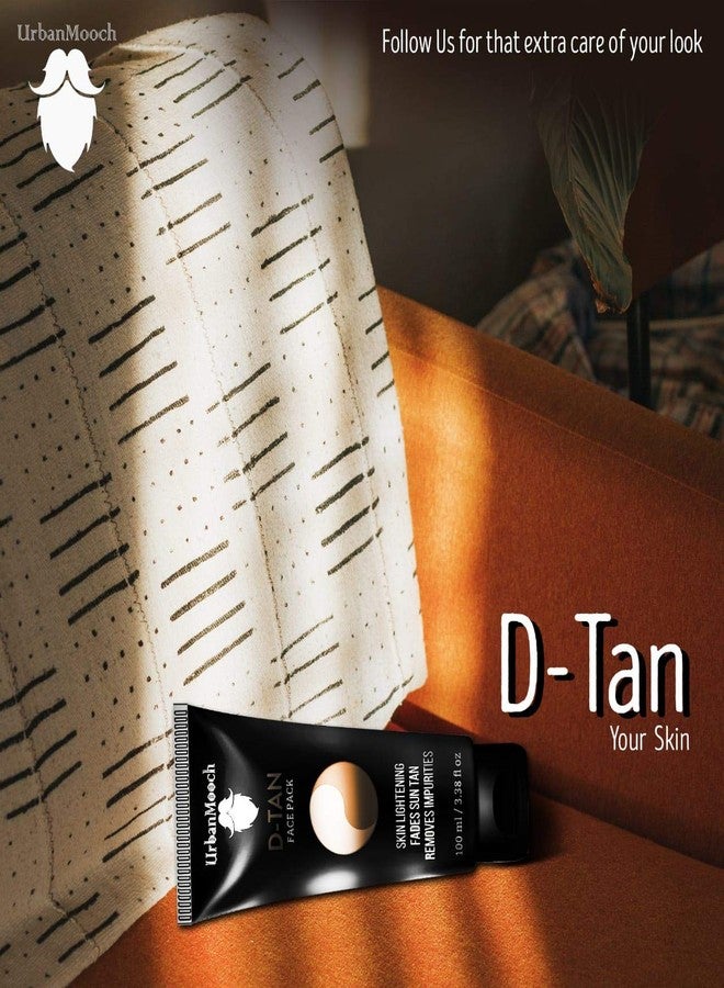 UrbanMooch DeTan Pack for Men with Kojic Acid, Lactic Acid & Arbutin | Tan Removal Mask | Detan Face Pack For Men | All Skin Types Tan Removal, Replenishes & Hydrates Skin | 100gm - Image 5