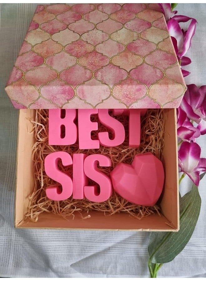 SCIIAN Best Sis Soap (Pink) | Soap for Winter | Glycerin Soap for Sister | Handmade Soap | Festival Gift Set | New Year Gift for Sister | Bathing Soap with Nourishing & Anti-Aging Properties-100gm - Image 4