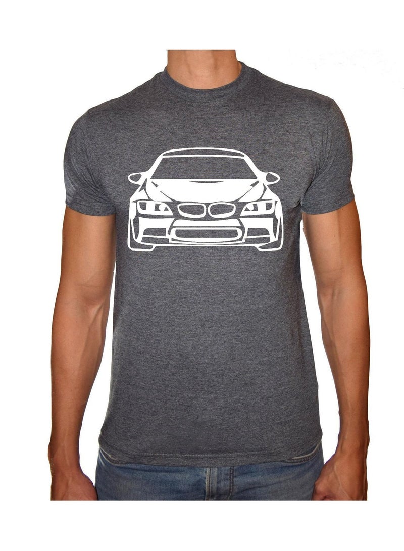 Phoenix Phoenix CHARCOAL Round Neck Printed T-Shirt Men(car) 