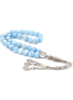 Murty99 Aquamarine Stone Large Size Prayer Beads  - Image 1