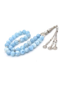 Murty99 Aquamarine Stone Large Size Prayer Beads  - Image 2