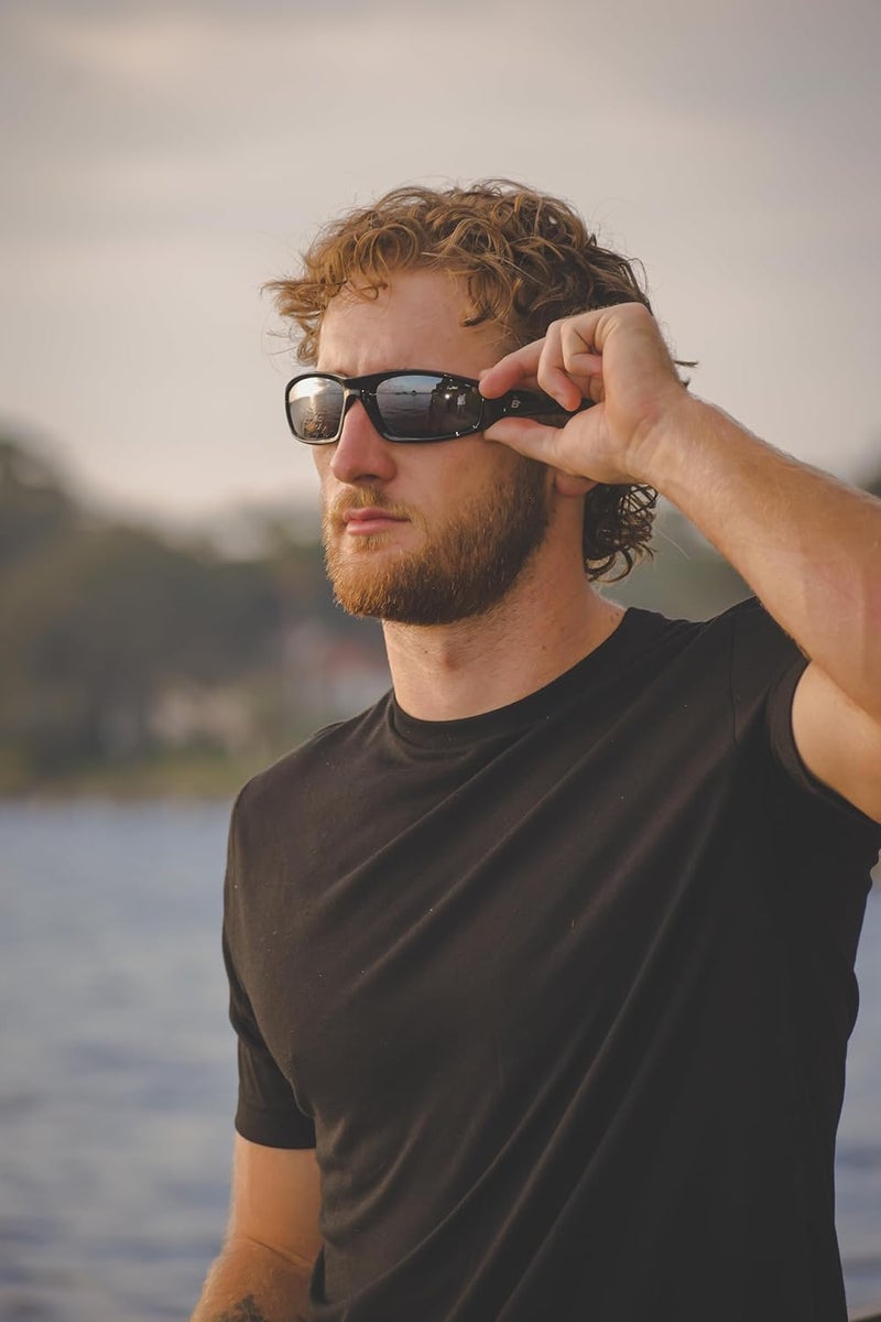 Birdz نظارات موتوسيكل Birdz Eyewear Oriole المبطنة - إطار أسود مع عدسات زرقاء - Image 3