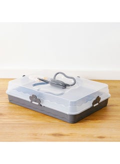 DANUBE HOME Danube Home Qlux Party Butler -Anthracite 39X29.5X11Cm | Polypropylene Party Butler | Food Storage For Home Kitchen Dining - Grey  - Image 1