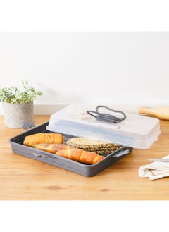 DANUBE HOME Danube Home Qlux Party Butler -Anthracite 39X29.5X11Cm | Polypropylene Party Butler | Food Storage For Home Kitchen Dining - Grey  - Image 3