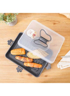 DANUBE HOME Danube Home Qlux Party Butler -Anthracite 39X29.5X11Cm | Polypropylene Party Butler | Food Storage For Home Kitchen Dining - Grey  - Image 4