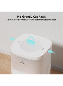 Automatic Cat Feeder, Automatic Cat Food Dispenser With Timer Interactive Voice Recorder, Auto Cat Feeder With 14 Meals Control Dry Food, White Transparent - pzsku/Z72DE037F945EB38AFAC9Z/45/_/1726221563/a8598f8f-658f-4dc2-9090-5cd99d08253d