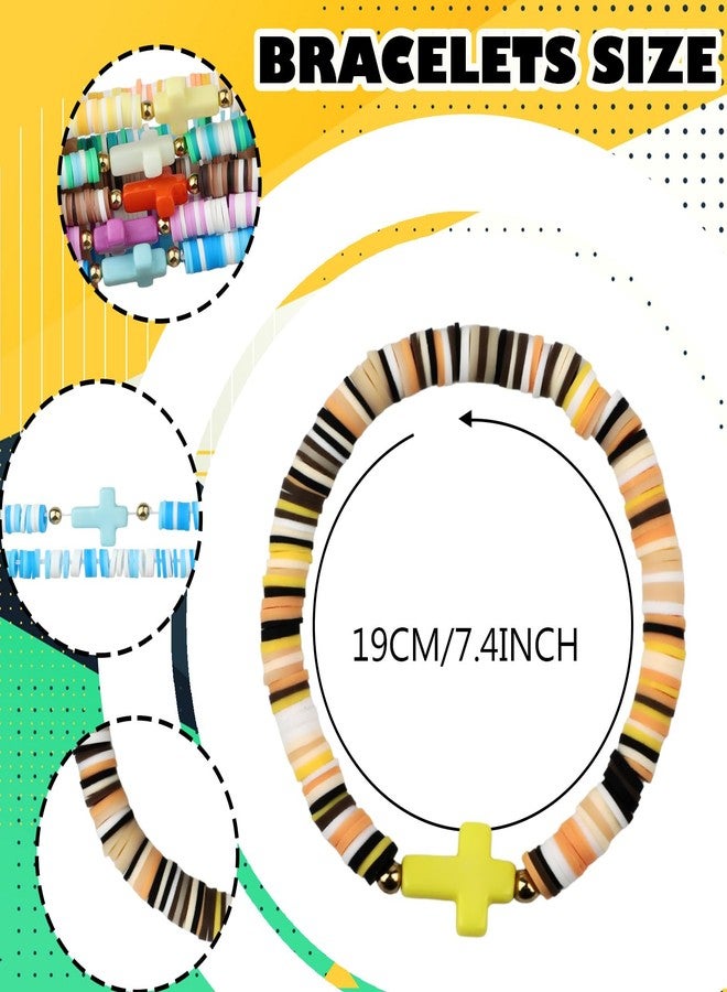 Sumalon Colorful Friendship Bracelet Set, Cute Stack Summer Beach Surfer Bracelets, Handmade Adjustable Stretch Beaded Bracelets (24Pcs-Colorful) - Image 2