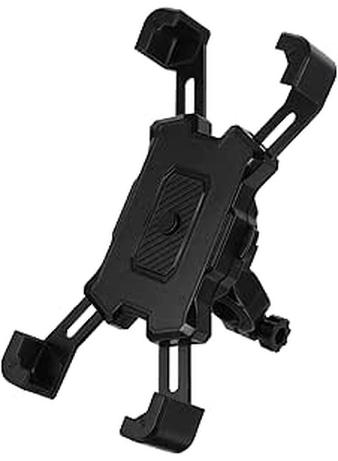 Universal Bike Motorcycle Phone Mount Black Anti Shake Handlebar Cellphone Holder - Image 1
