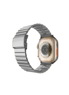 Spigen Apple / Android Watch DuraPro Flex Fine Metal Band Series 42/44/45/49 mm Strap For Women And Men Silver  - Image 1