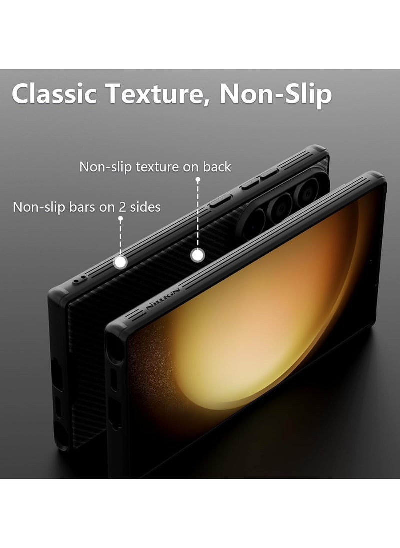 نيلكين جراب  نيلكين كام شيلد برو مع قطعه جرار لحمايه الكاميرا  لموبايل Samsung Galaxy S24 Ultra    (اسود)  - Image 4