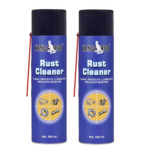 Kangaroo Rust Remover Spray Combo | Multipurpose 500ml Rust Cleaner & Lubricant | Penetrates & Removes Rust, Loosens Stuck Parts, Prevents Corrosion | for Automotive, Industrial & Home Use - Image 1