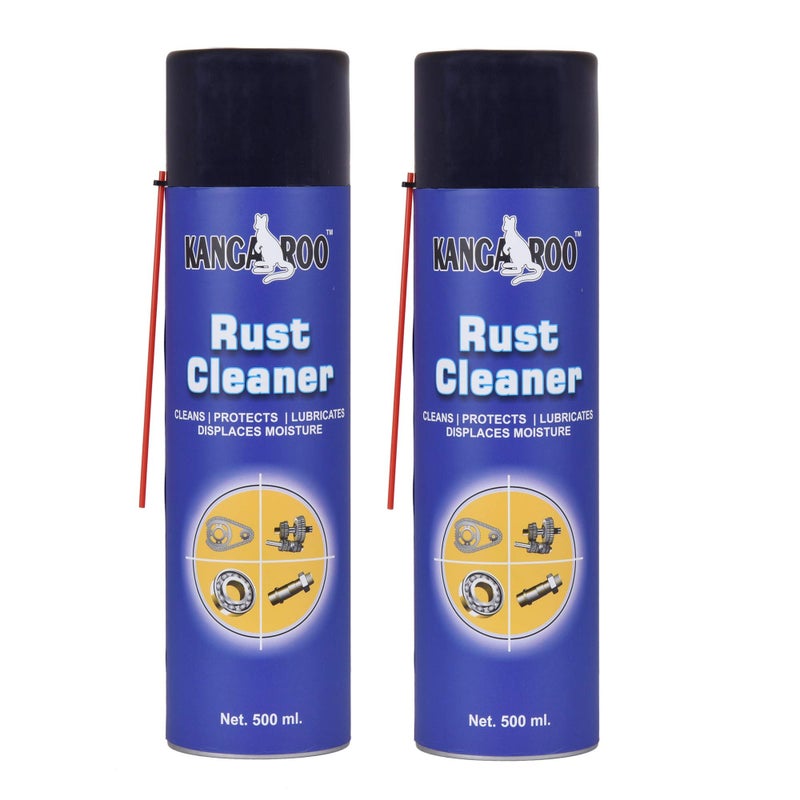 Kangaroo Rust Remover Spray Combo | Multipurpose 500ml Rust Cleaner & Lubricant | Penetrates & Removes Rust, Loosens Stuck Parts, Prevents Corrosion | for Automotive, Industrial & Home Use - Image 4