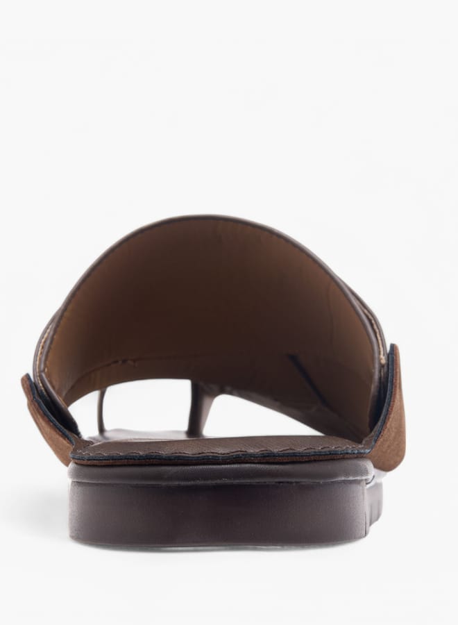 الواحة صنادل رجالية انزلاقية بنقوش - Image 4