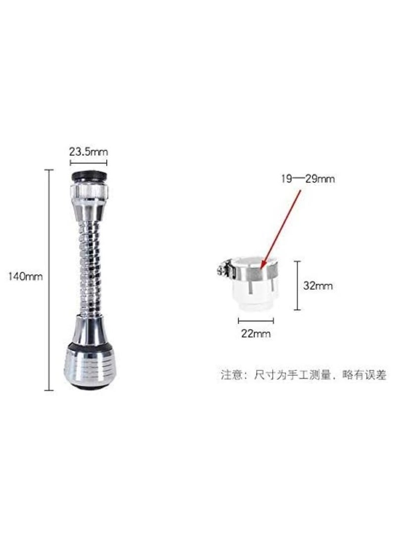 Modern Swivel Kitchen and Shower Faucet with Anti-Splash Water Dispenser Technology and Purification Filter - Image 2