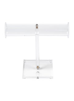 Vanity Acrylic T-Shaped Necklace Display Stand Clear