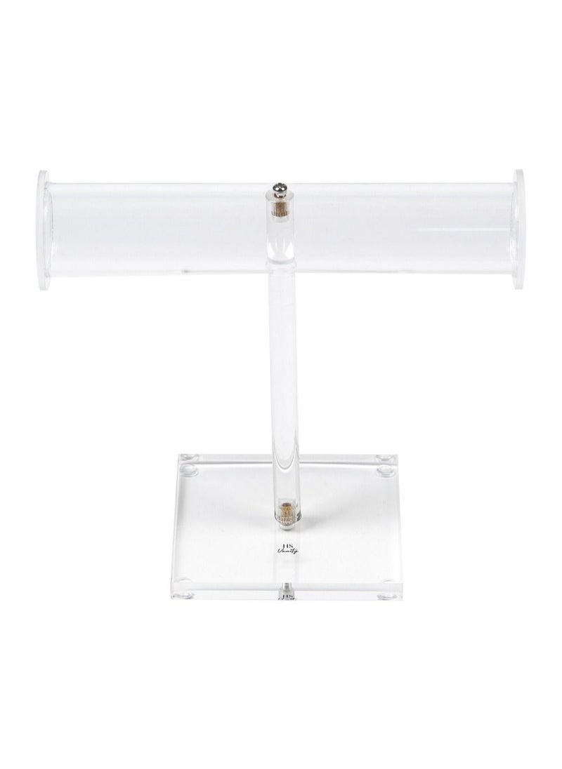Homesmiths - Vanity Acrylic T-Shaped Necklace Display Stand Clear - Image 1