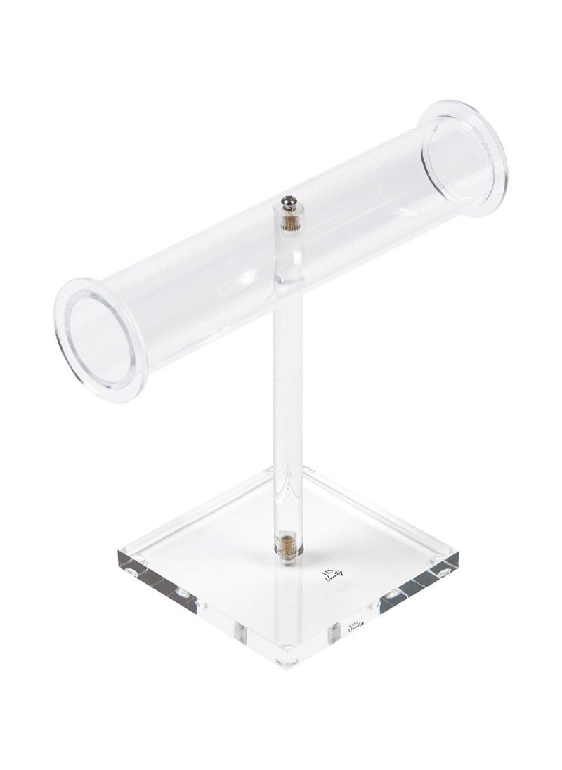 Homesmiths - Vanity Acrylic T-Shaped Necklace Display Stand Clear - Image 1