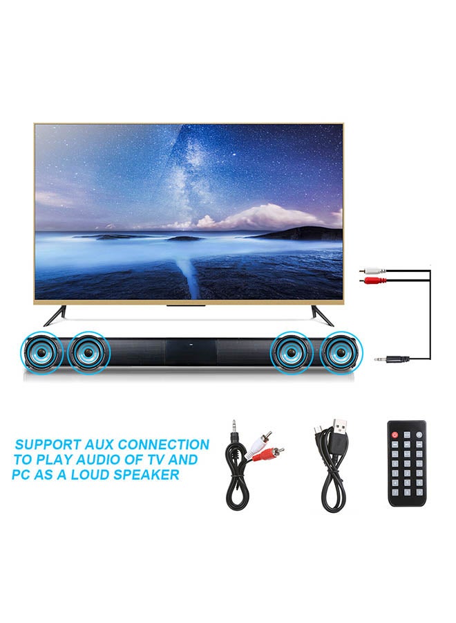 Stereo Bass Subwoofer Wireless Speaker V4911 Black - Image 4